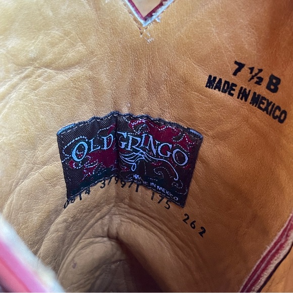 Old Gringo Women's Nevada Red Cowboy Cowgirl Boots Size 7.5 ~ Like New! - Picture 12 of 14